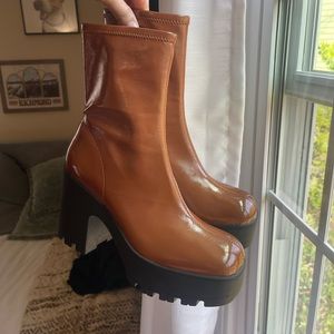 Platform Patent Leather MIA Bootie